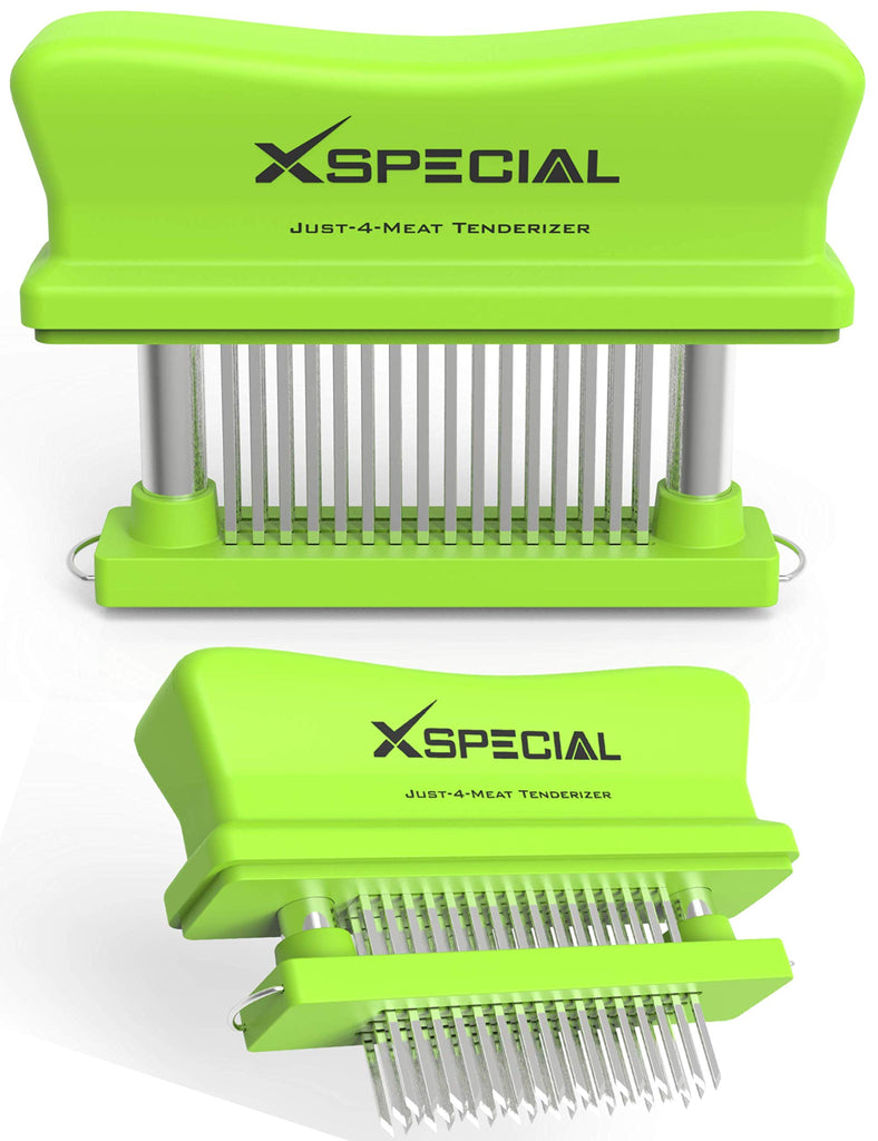 XSpecial Bold XL Meat Tenderizer Tool 60-Blades Stainless Steel, Ease to Use & Clean Makes The Toughest Steak Tender