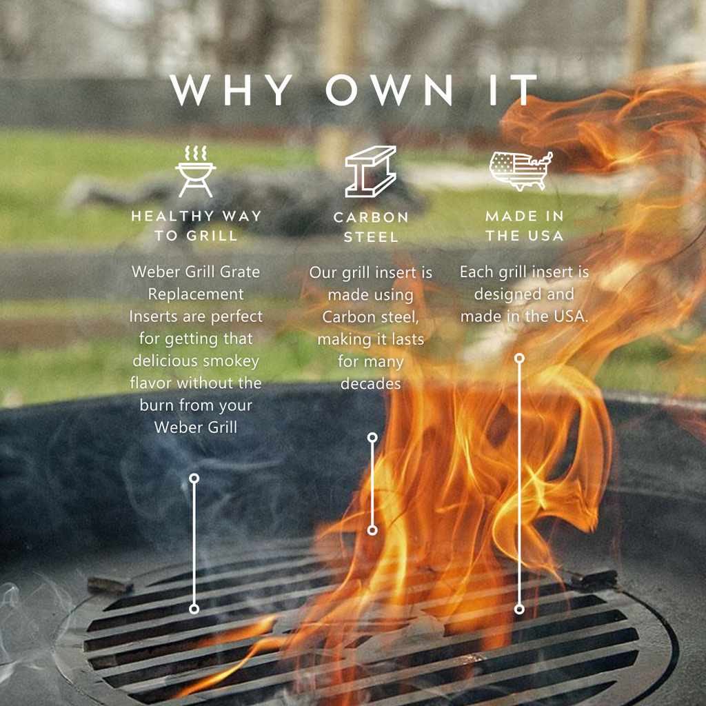 Why own the Arteflame Outdoor Grills Weber Style Plancha Griddle With Grill Grate Combination Insert bbq grill for Meat Lovers?