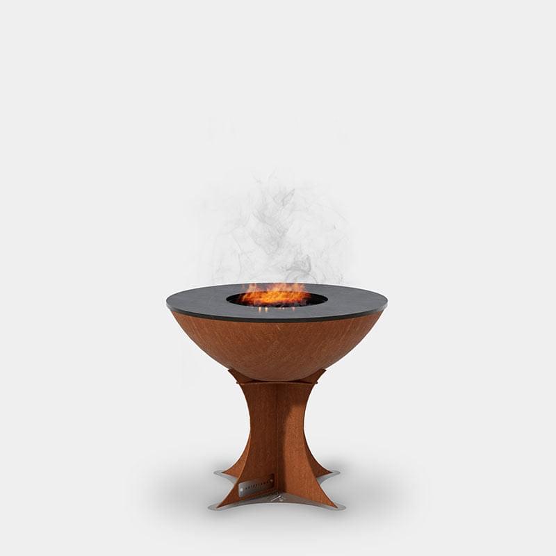 An Arteflame Classic 20" Grill - Tall Euro Base from Arteflame Outdoor Grills with smoky cooking for foodies.