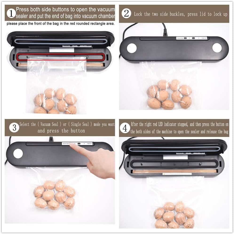 A series of pictures showing how XSpecial Marketplace's Meat Tenderizer Tool is used with the DryAgingBags™ to achieve the best way to dry age meat at home.