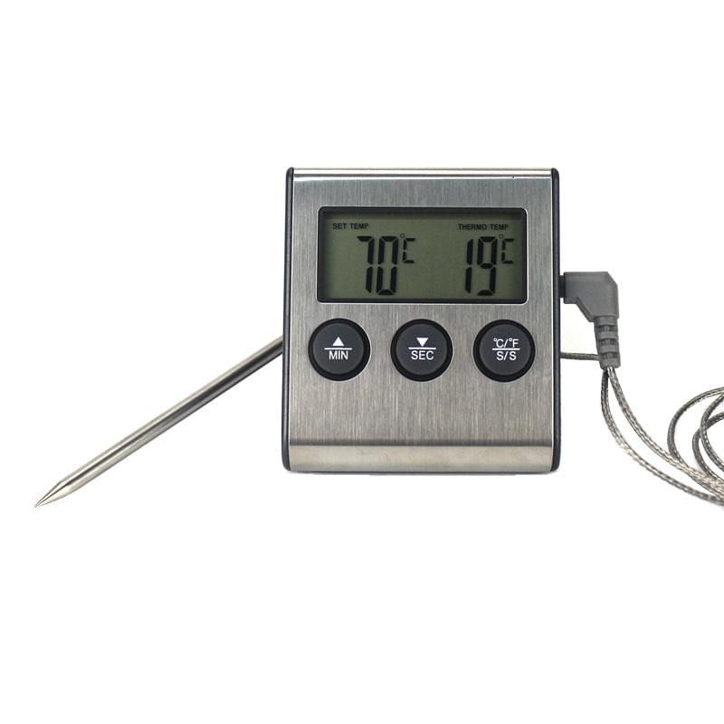 A Digital BBQ Thermometer by DryAgingBags™ on a white background featuring the XSpecial Marketplace.