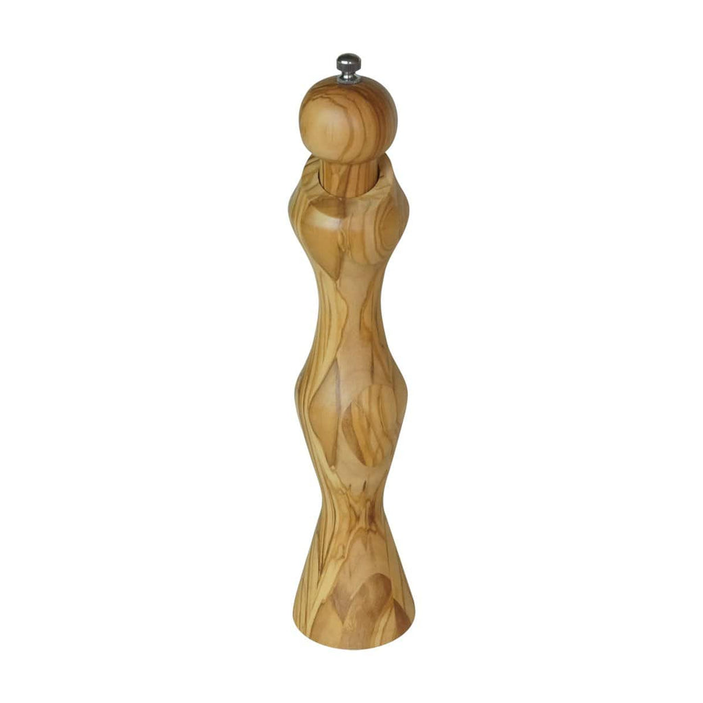 An OLIVEWOOD PEPPER MILL for foodies by Peterson Housewares & Artwares on a white background.