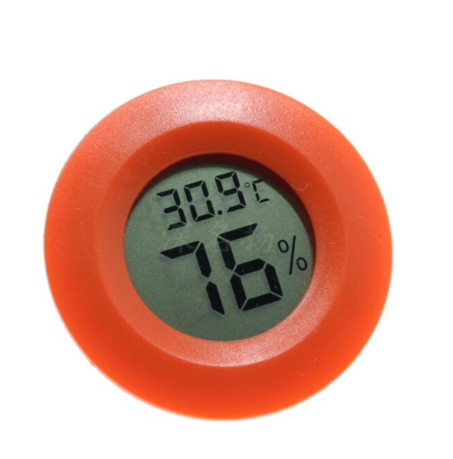 An Digital Hygrometer by DryAgingBags™ on a white background for Meat Lovers.