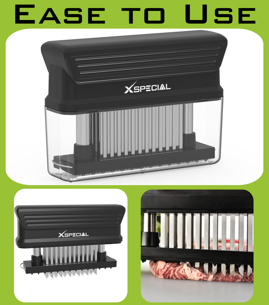 Easy to use Blade Meat Tenderizer Tool by XSpecial for Foodies.