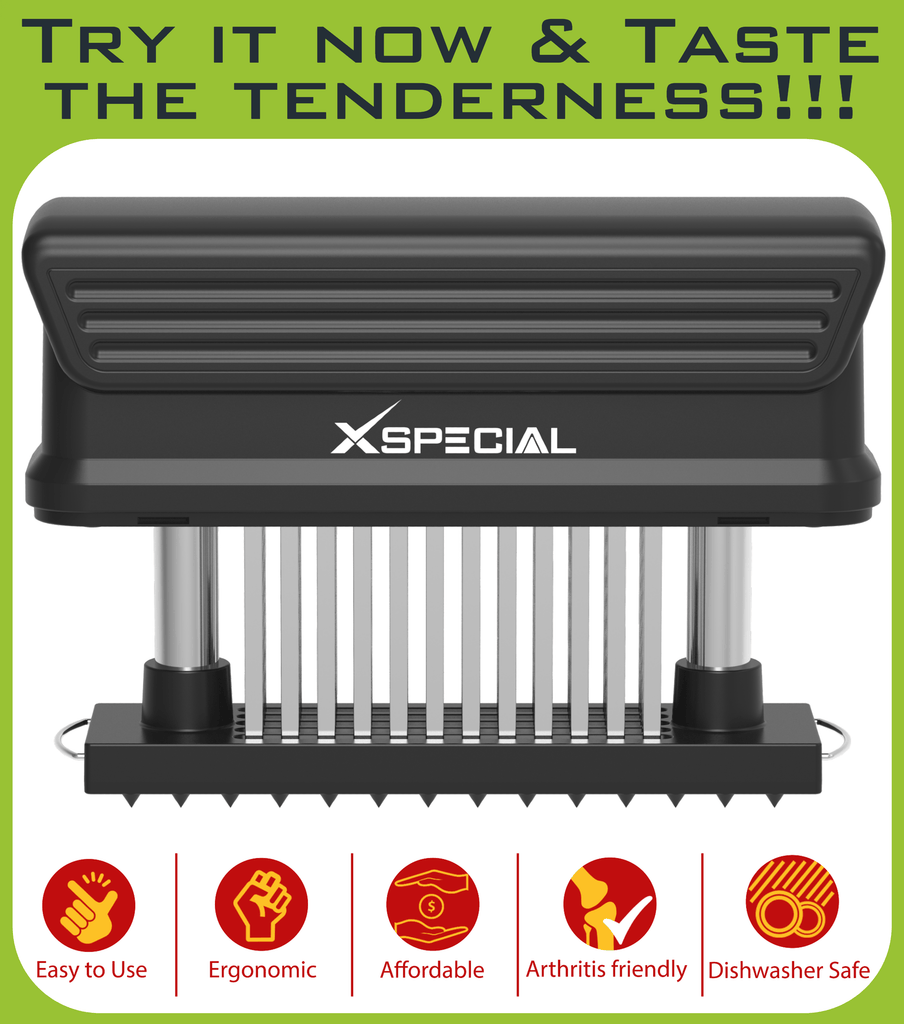 A Bold XL Meat Tenderizer Tool for Meat Lovers - Try Now and Taste the Tenderness.