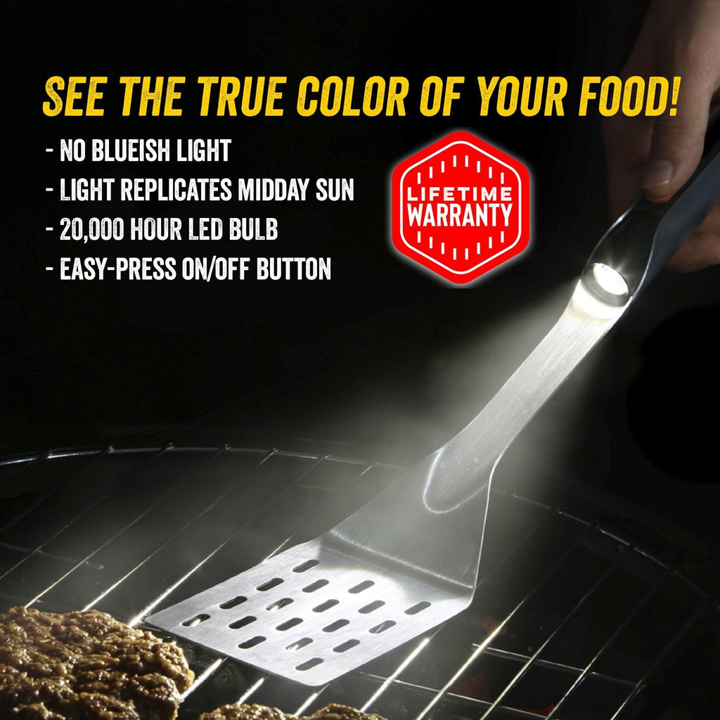 Gift set for foodies and meat lovers featuring Grill Light from Grillight.com.