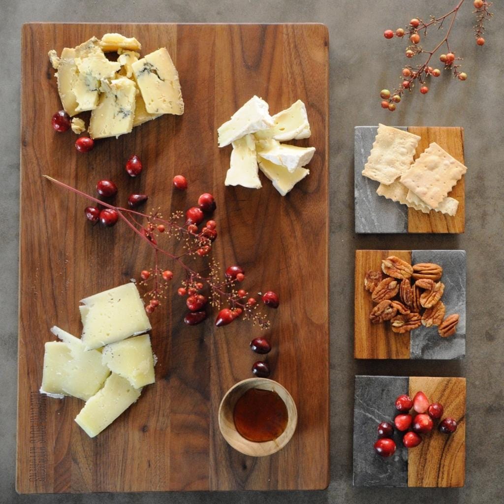 A Medium Walnut Wood Cutting Board by Virginia Boys Kitchens for meat lovers.