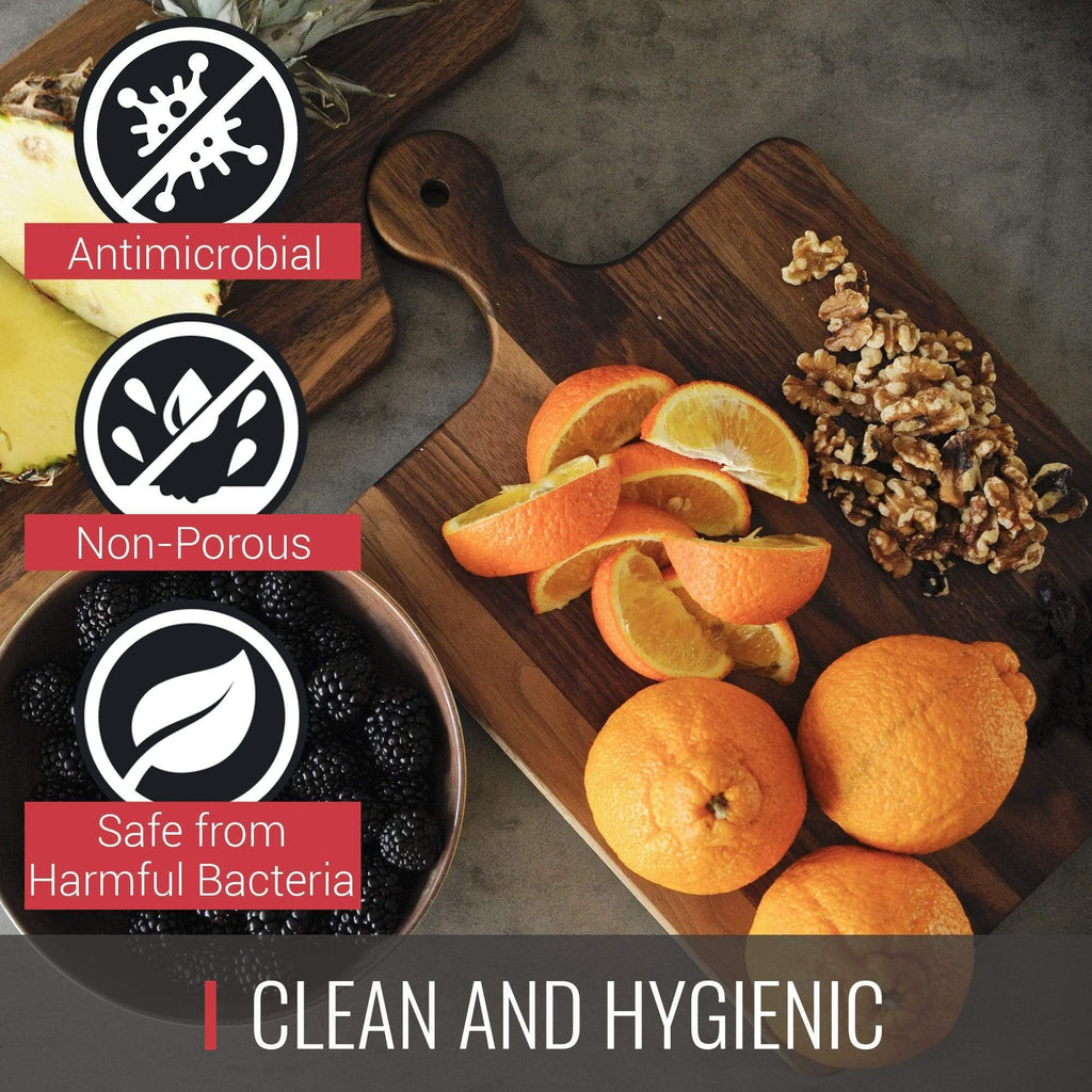 Clean and hygienic Walnut Cutting Board with Knob Handle ideal for Foodies and Meat Lovers.