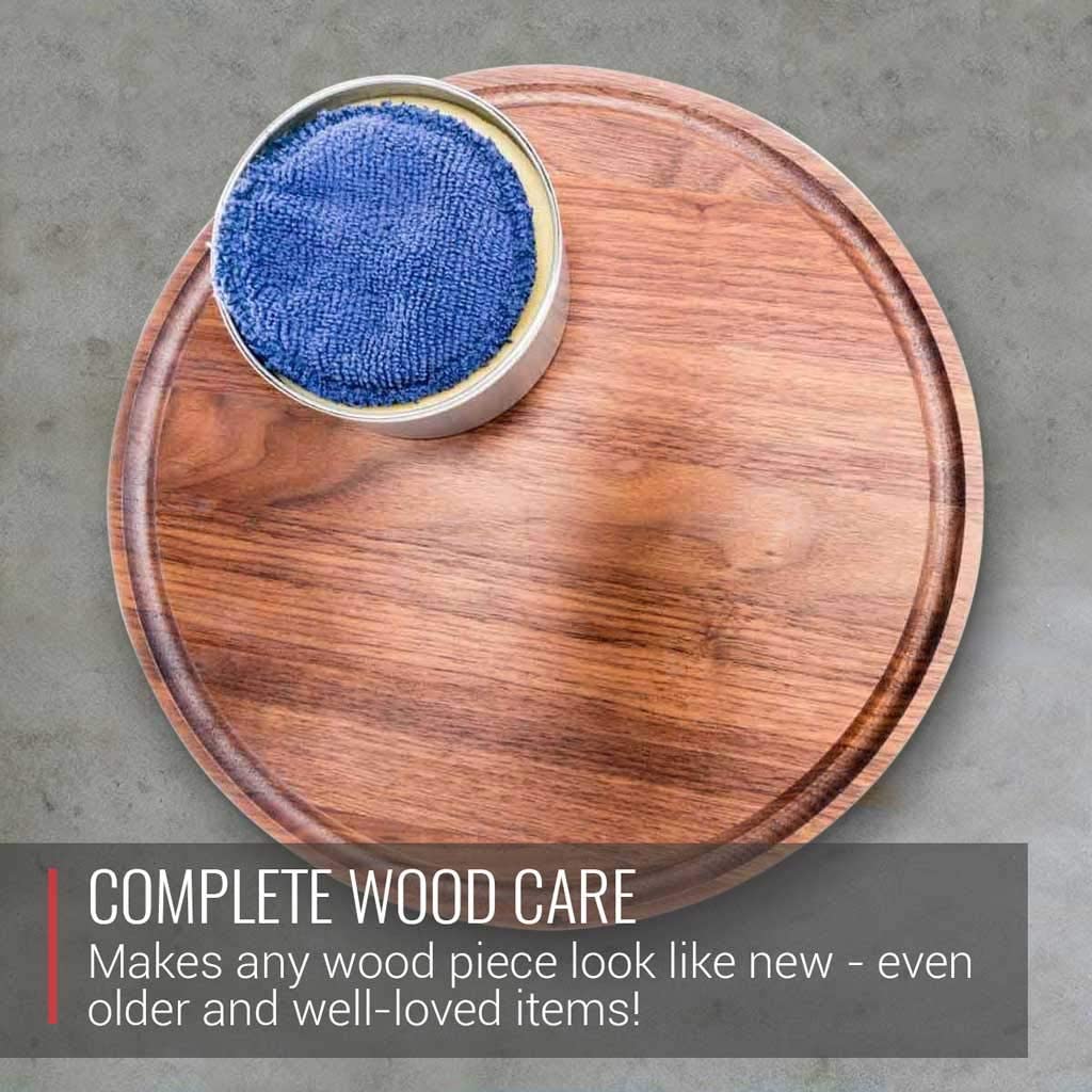 A Virginia Boys Kitchens wooden cutting board with XSpecial wood care.